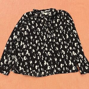 Cooper & Ella med wm’s Monochrome Abstract Blouse